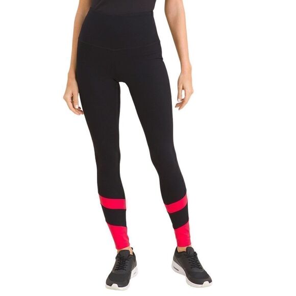 Chico's Pants - Chico's ZENERGY So Slimming Leggings Black/Red Size‎ 12/14